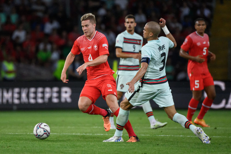 Partida em Genebra terminou com a vit&oacute;ria da Su&iacute;&ccedil;a sobre Portugal –&nbsp; Fabrice COFFRINI/AFP/ND