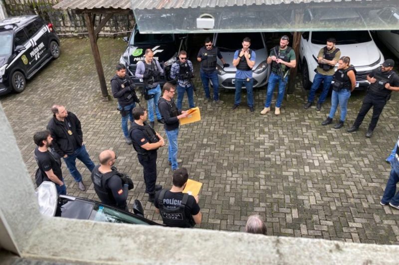 Foram cumpridos cinco mandados de busca e apreens&atilde;o – Foto: Pol&iacute;cia Civil/Divulga&ccedil;&atilde;o/ND
