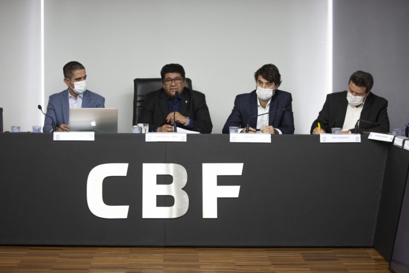 Reuni&atilde;o na CBF tratou sobre direitos de transmiss&atilde;o para 2023- Foto: Lucas Figueiredo/CBF/Divulga&ccedil;&atilde;o