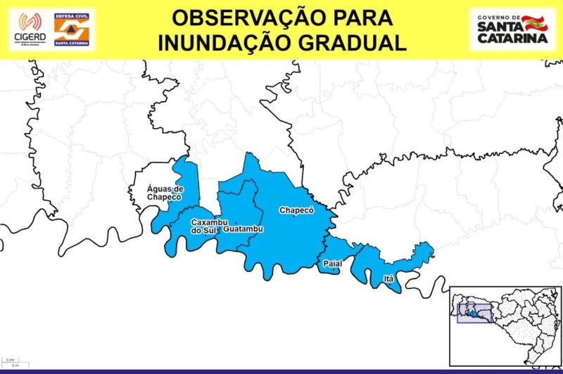 Alerta foi emitido pela Defesa Civil. Foto: Defesa Civil/Divulga&ccedil;&atilde;o/ND