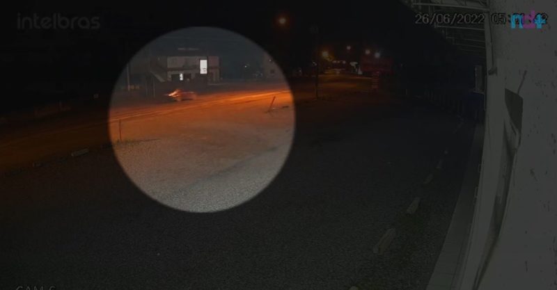 Imagens mostram momento do acidente que matou motociclista em Blumenau – Foto: Reprodu&ccedil;&atilde;o/NDTV