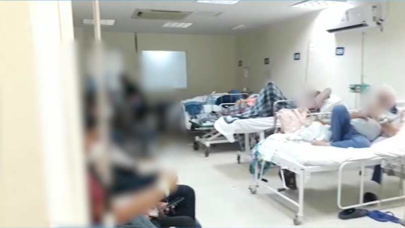 Com capacidade para atender 269 pacientes, hospital tinha 272 interna&ccedil;&otilde;es – Foto: Reprodu&ccedil;&atilde;o/ND