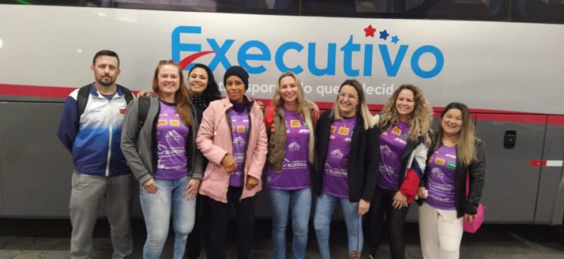 Equipe de V&ocirc;lei sentado de Blumenau est&aacute; participando de competi&ccedil;&atilde;o em Macei&oacute;. – Foto: Prefeitura de Blumenau/ND