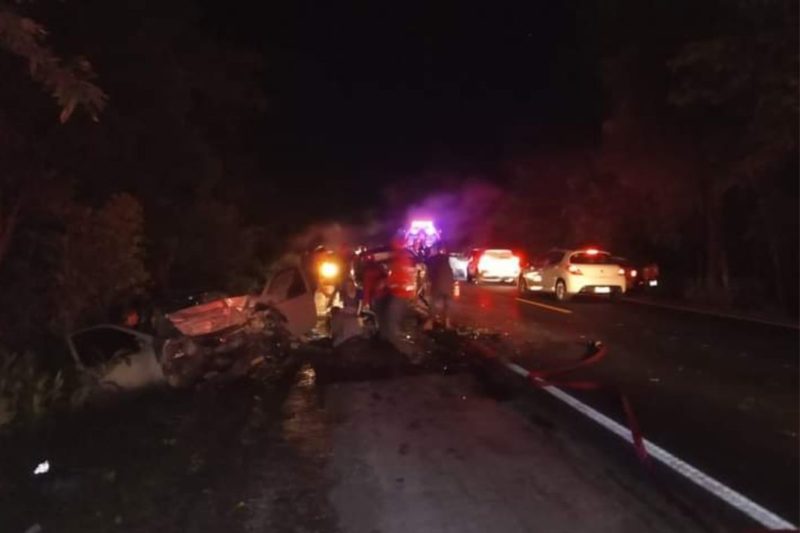 Uma pessoa morreu e outras seis ficaram feridas no acidente – Foto: Internet/Reprodu&ccedil;&atilde;o