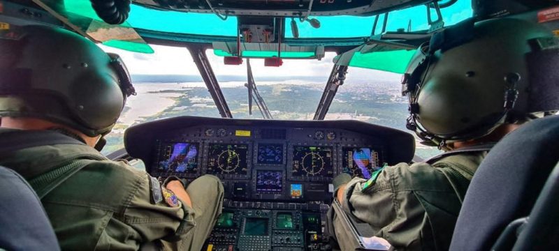 Buscas do jornalista e do indigenista s&atilde;o feitas por terra, &aacute;gua e ar – Foto: Comando Militar do Amazonas/ AFP
