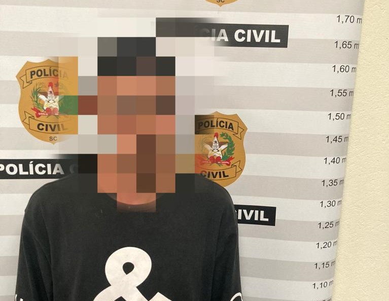 Homem vai cumprir pena de oito anos por estupro de vulner&aacute;vel. – Foto: Pol&iacute;cia Civil de Gaspar/Nd