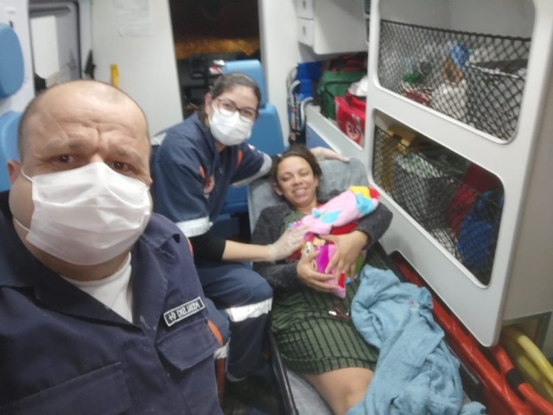 Apressadinho nasce em casa antes da chegada da equipe do Samu – Foto: Samu/Divulga&ccedil;&atilde;o