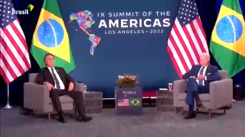 Bolsonaro held his first meeting with the American president - Photo: reproduction / TV Brasil / ND