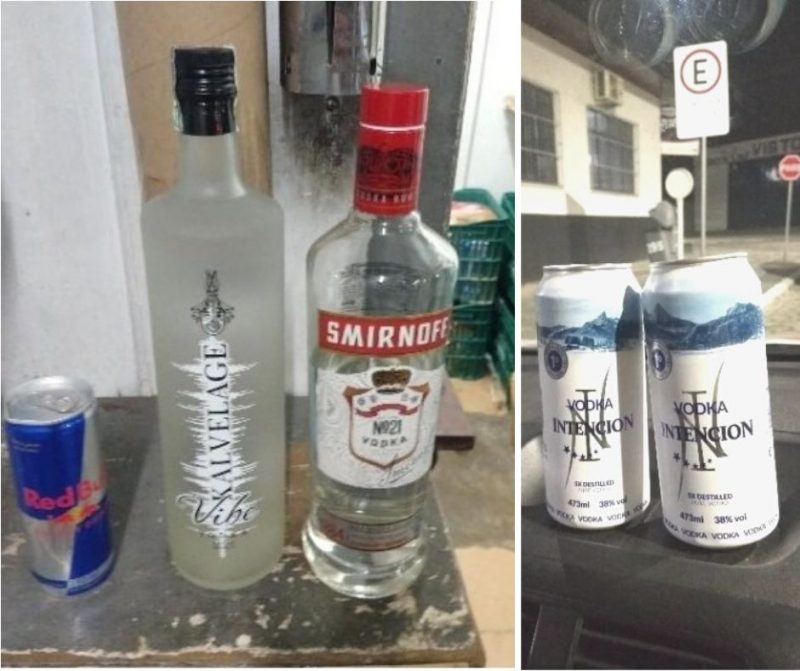 Furtos de bebidas aconteceram em menos de uma hora no mesmo estabelecimento comercial. – Foto: Divulga&ccedil;&atilde;o/ Pol&iacute;cia Militar de Rio do Sul/ ND