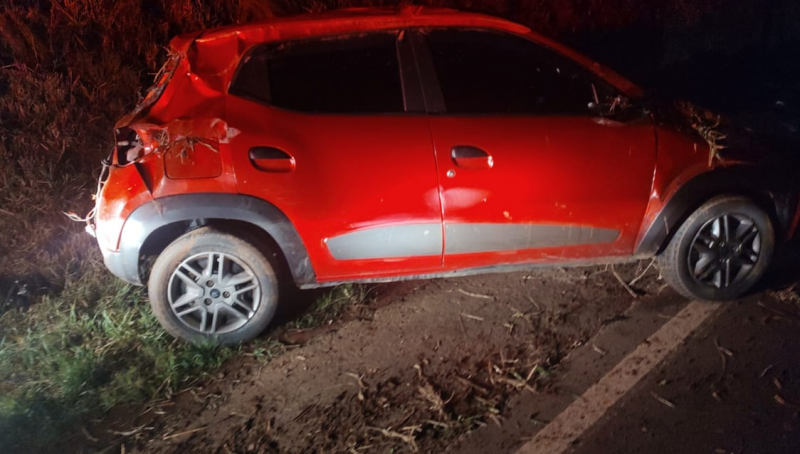 O carro foi localizado por volta da meia noite no Noroeste do estado do Rio Grande do Sul. &#8211; Foto: Brigada Militar/ND