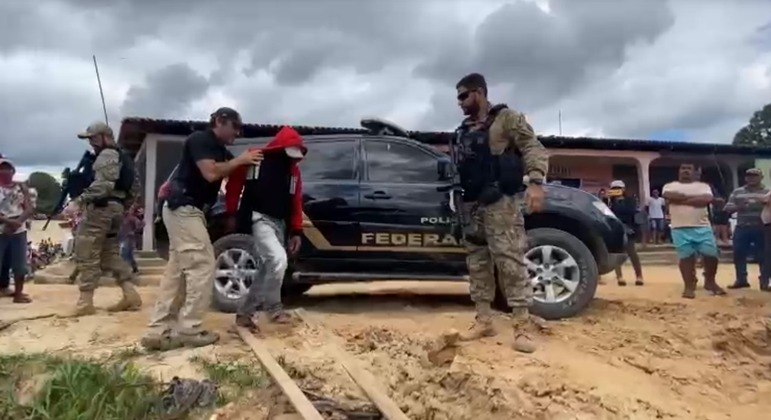 Suspeito afirma que matou jornalista e indigenista desaparecidos no Amazonas – Foto: GUILHERME MENDES/RECORD TV/REPRODU&Ccedil;&Atilde;O