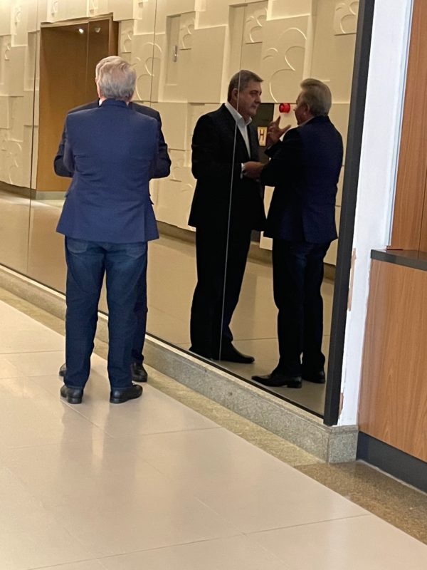 Celso e Antidio acertando a alian&ccedil;a com o governador Mois&eacute;s – Foto: Moacir Pereira