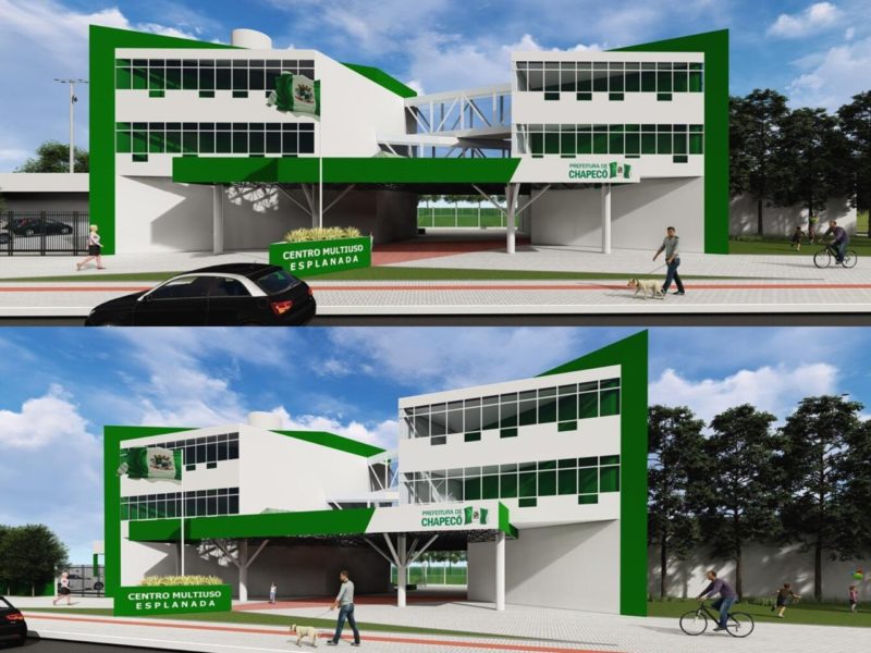 Centro Multiuso do Esplanada est&aacute; em pacote de R$ 7,5 milh&otilde;es em obras – Foto: Prefeitura de Chapec&oacute;/ND