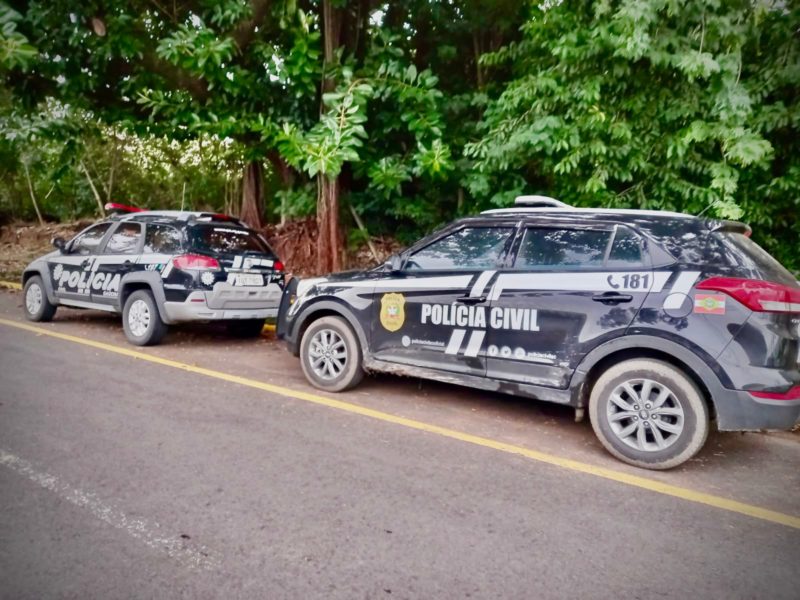 A a&ccedil;&atilde;o &eacute; da Delegacia de Defrauda&ccedil;&otilde;es da Diretoria Estadual de Investiga&ccedil;&otilde;es Criminais (DEIC/PCSC), e teve o apoio do Centro de Apoio Operacional de Combate aos Crimes contra o Agroneg&oacute;cio (CAOAGRO/PCSC) da Pol&iacute;cia Civil de SC e da Pol&iacute;cia Civil do Rio Grande do Sul – Foto: Divulga&ccedil;&atilde;o/DEIC-PCSC/ND