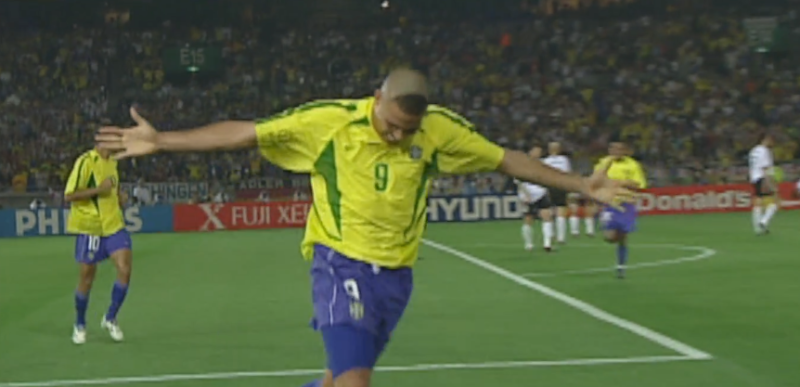 Ronaldo comemora diante da Alemanha &#8211; Foto: Reprodução Fifa TV