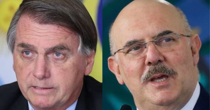 Jair Bolsonaro e ex-ministro Milton Ribeiro conversaram antes da pris&atilde;o do ex-ministro na &uacute;ltima semana – Foto: Reprodu&ccedil;&atilde;o