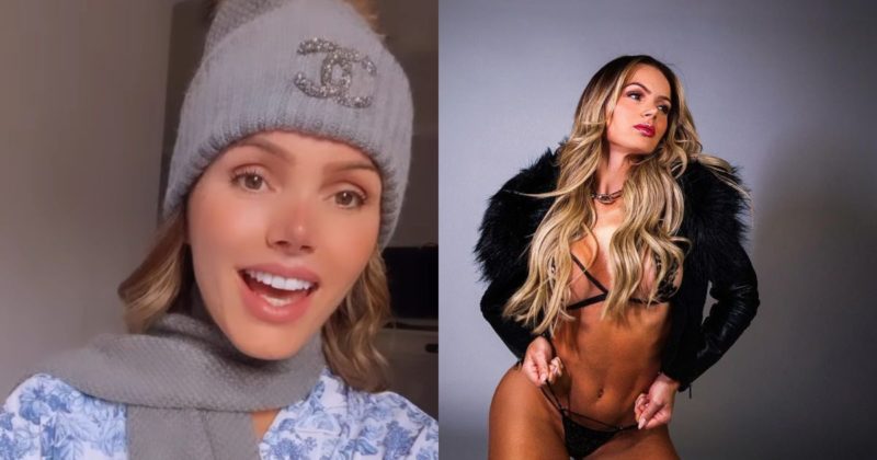 Modelo trans Thalita Zampirolli est&aacute; em Blumenau realizando procedimentos cir&uacute;rgicos – Foto: Reprodu&ccedil;&atilde;o/Mayron Brum