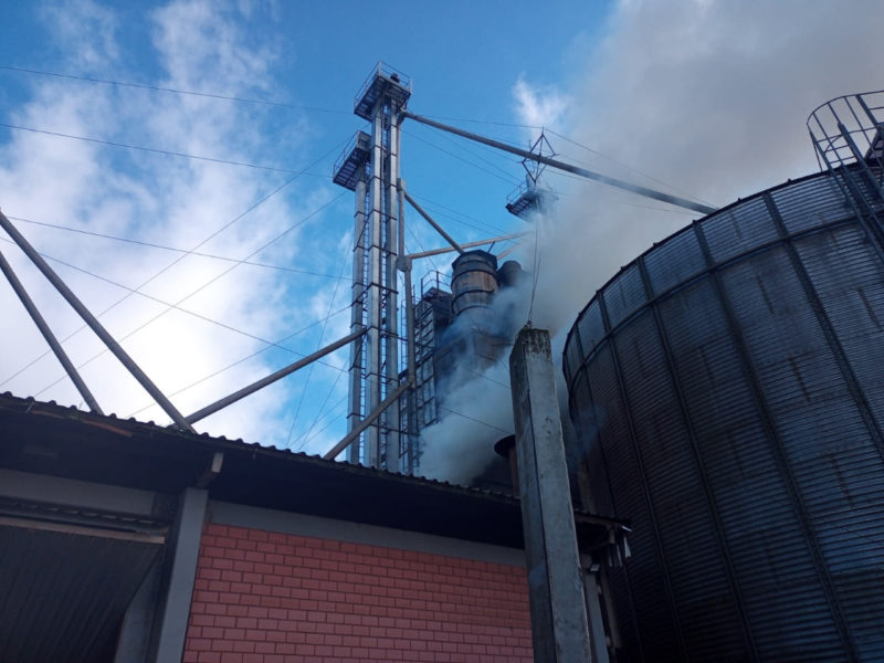 A situa&ccedil;&atilde;o ficou aos cuidados dos trabalhadores do local e seu superior com a orienta&ccedil;&atilde;o dos bombeiros. – Foto: Corpo de Bombeiros/ND