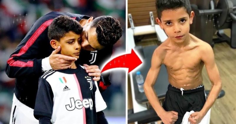 Cristiano Ronaldo, the CR7, with CRJ…  your fish child –  Photo: reproduction