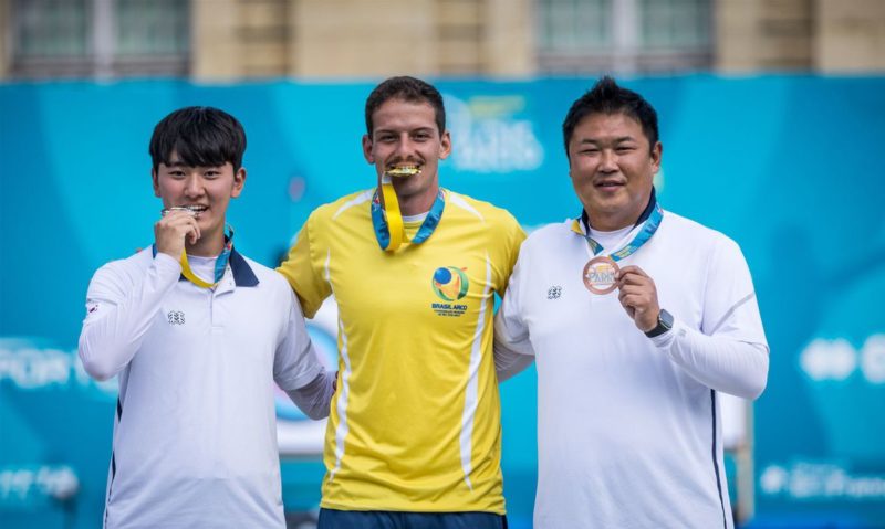 Marcus D&rsquo;Almeida vence etapa da Copa do Mundo de tiro com arco – Foto: Reprodu&ccedil;&atilde;o/World Archery/Twitter/ND