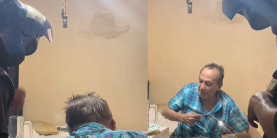 Un anciano le hace un emotivo pedido al repartidor de pizzas y el video se viraliza en las redes sociales;  Mira