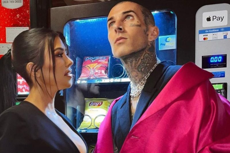 Kourtney Kardashian e Travis Barker se casaram recentemente e est&atilde;o tentando ter o primeiro filho juntos – Foto: Reprodu&ccedil;&atilde;o/Internet