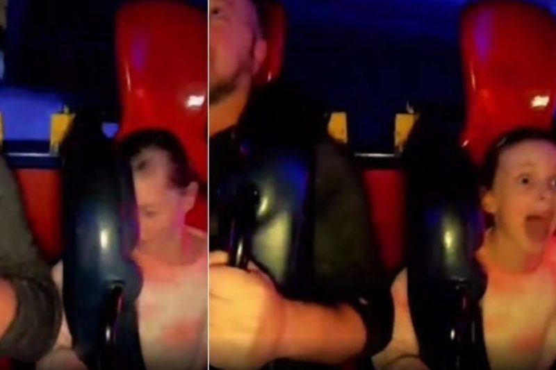 C&acirc;mera de bordo do brinquedo flagrou desmaios – Foto: Reprodu&ccedil;&atilde;o/YouTube