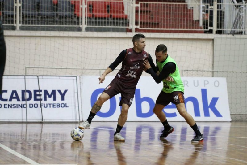 JEC Futsal volta a jogar em casa ap&oacute;s uma semana “longe” de Joinville – Foto: Juliano Schmidt/JEC Futsal/Divulga&ccedil;&atilde;o/ND