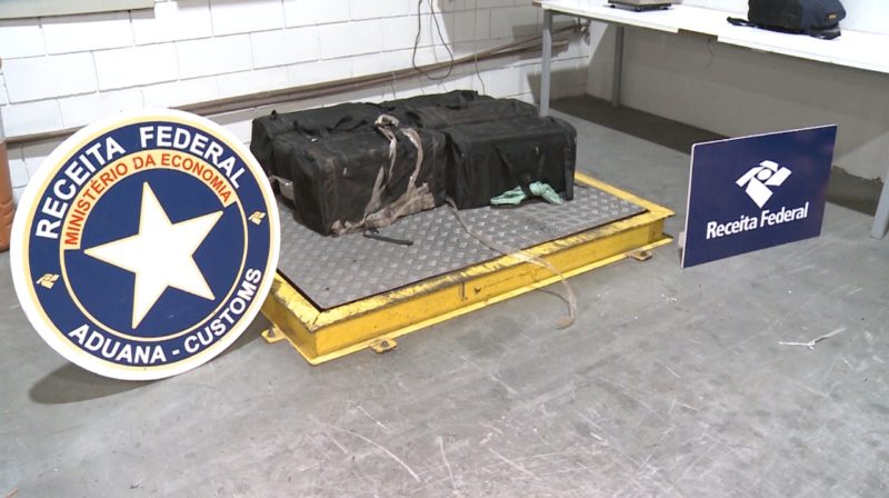 Cocaína apreendida no Porto de Itapoá