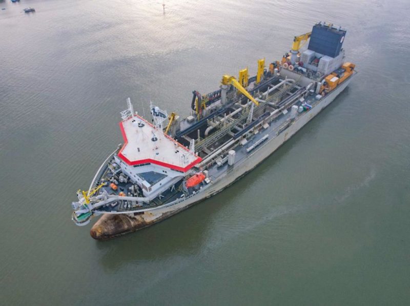 Draga Galileo Galilei em Itaja&iacute; – Foto: Lu&iacute;s Gustavo Debiasi/ND