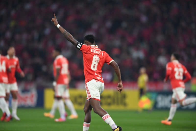 Edenilson marcou o primeiro gol do Internacional – Foto: RICARDO DUARTE/S.C Internacional