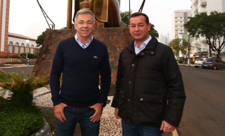 Gean Loureiro encabe&ccedil;a chapa com Eron Giordani como vice e Raimundo Colombo candidato ao senado – Foto: Divulga&ccedil;&atilde;o/ND