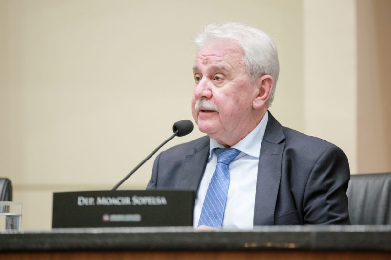 Presidente da Alesc, Moacir Sopelsa durante sess&atilde;o especial – Foto: Vicente Schmitt/Ag&ecirc;ncia AL/ND