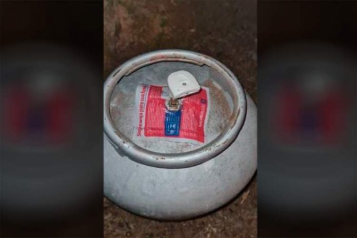 Homem foi preso por furtar o botij&atilde;o do pr&oacute;prio vizinho enquanto ele dormia – Foto: Pol&iacute;cia Militar / Divulga&ccedil;&atilde;o / ND