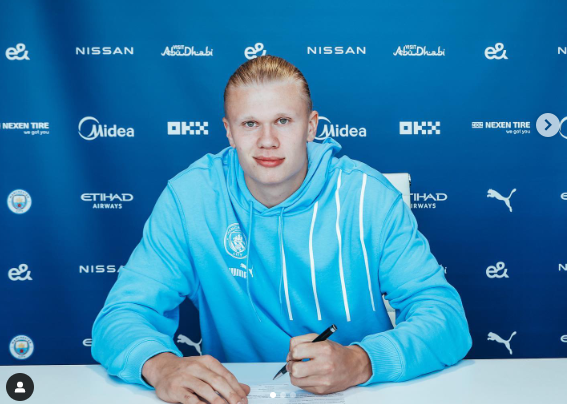 Haaland is Manchester City's new signing –  Photo: Manchester City/Disclosure