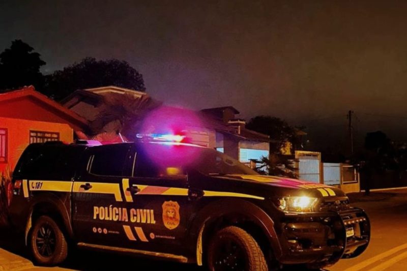 Pol&iacute;cia prendeu suspeito, que confessou o crime – Foto: PC/Divulga&ccedil;&atilde;o