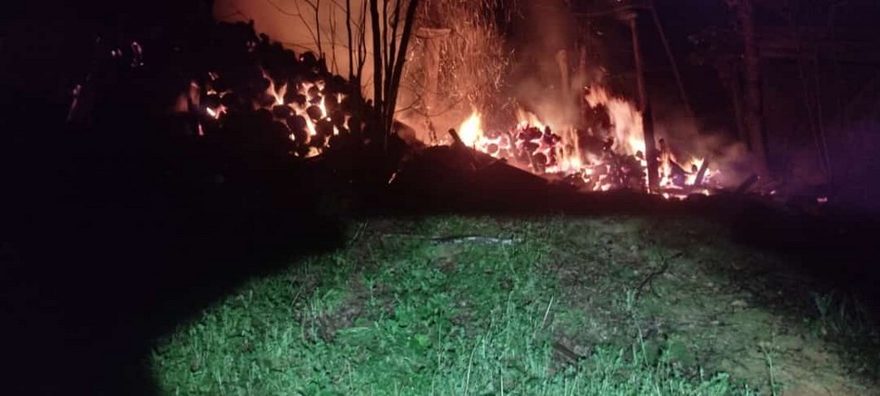 Incêndio em chiqueiro mata 280 leitões queimados em SC - Corpo de Bombeiros Militar/ND