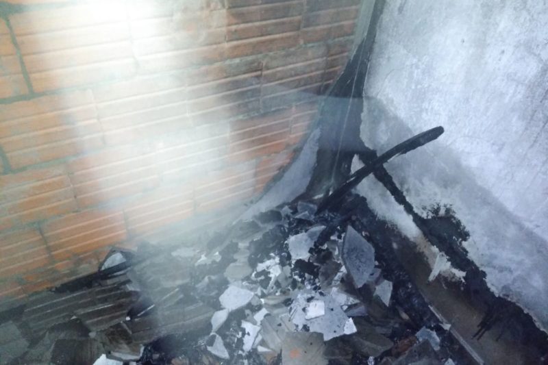 Homem morreu em inc&ecirc;ndio em S&atilde;o Bento do Sul – Foto: CBM/SC