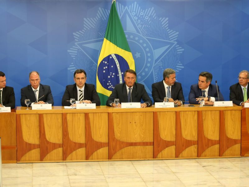 O presidente da República, Jair Bolsonaro, fala sobre a situação dos combustíveis em coletiva de imprensa no Palácio do Planalto, em Brasília &#8211; Foto: Fabio Rodrigues-Pozzebom/ Agência Brasil/ND