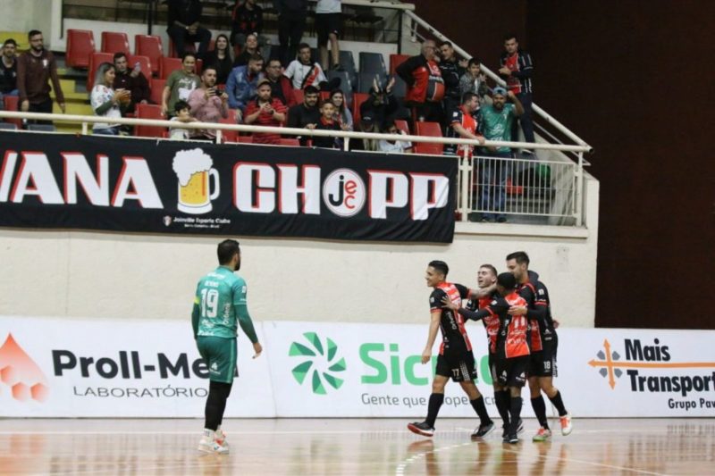 Tricolor venceu o Conc&oacute;rdia por 5×1 – Foto: Juliano Schmidt/JEC Futsal/Divulga&ccedil;&atilde;o