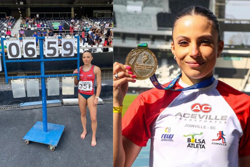 Letícia Oro Melo vem de uma grave lesão no joelho e conquistou o ouro no Troféu Brasil &#8211; Foto: Divulgação/ND
