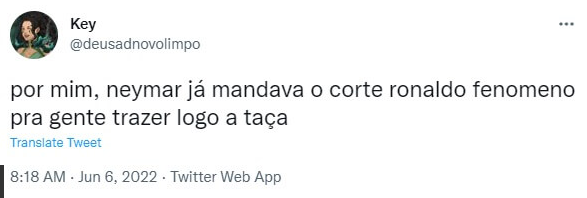 Acho justo – Foto: Reprodu&ccedil;&atilde;o Twitter