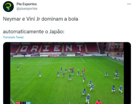 Futebol alegre – Foto: Reprodu&ccedil;&atilde;o Twitter