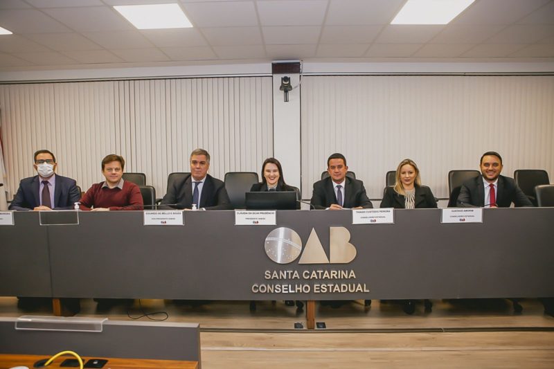Diretoria da OAB/SC anuncia o resultado final da vota&ccedil;&atilde;o – Foto: Divulga&ccedil;&atilde;o/OAB/ND