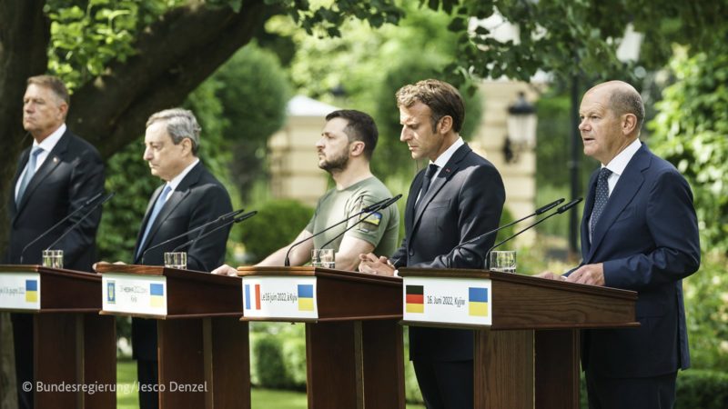 European leaders promise help against Russian invasion of Ukraine – Photo: reproduction/Twitter/Bundeskanzler Olaf Scholz/ND