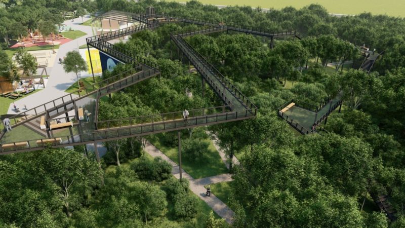 Santa Catarina vai ganhar parque urbano com 1 milh&atilde;o de metros quadrados de Mata Atl&acirc;ntica – Foto: Verde &amp; Azul Urbanismo/Reprodu&ccedil;&atilde;o