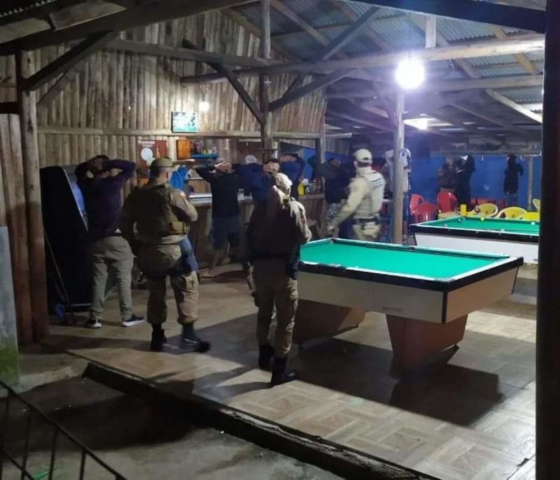 Operação da PM em cidades do Norte de SC