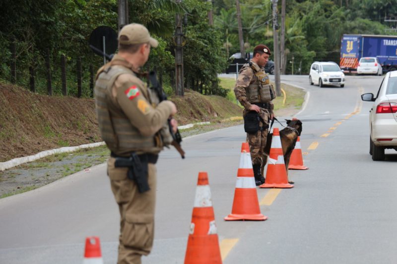 Operação da PM em cidades do Norte de SC