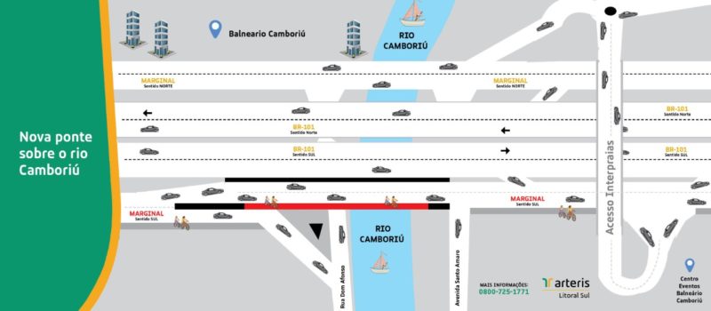 Veja como fica o tr&aacute;fego na regi&atilde;o – Foto: Arteris Litoral Sul/Divulga&ccedil;&atilde;o/ND