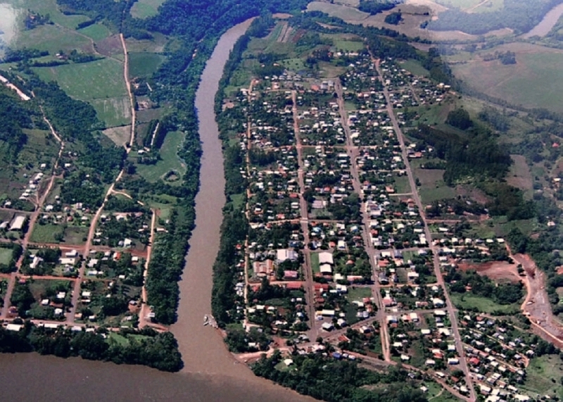 Liga&ccedil;&atilde;o entre Barra do Guarita (RS) e Itapiranga (SC) deve sair do papel – Foto: Prefeitura de Barra do Guarita/ND